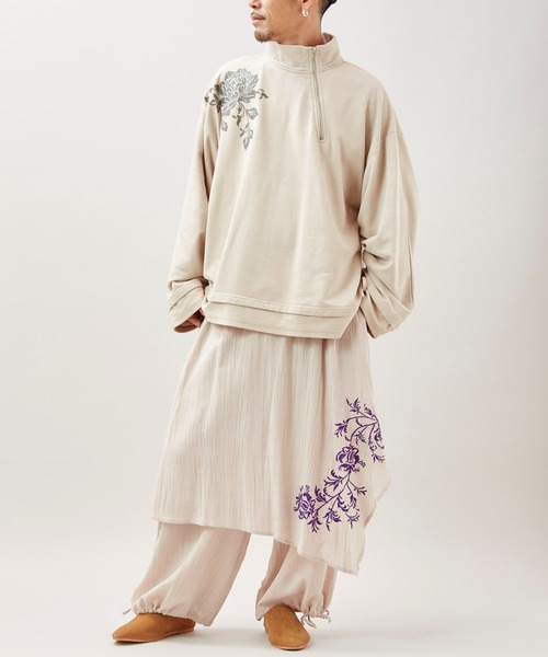 チャイハネ(チャイハネ)の「【チャイハネ】ブラーケMEN'Sトップス(スウェット・メンズ・ベージュ/ブルー/グリーン・FREE)」の12枚目の写真