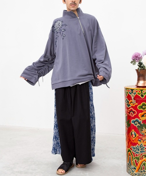 チャイハネ(チャイハネ)の「【チャイハネ】ブラーケMEN'Sトップス(スウェット・メンズ・ベージュ/ブルー/グリーン・FREE)」の14枚目の写真