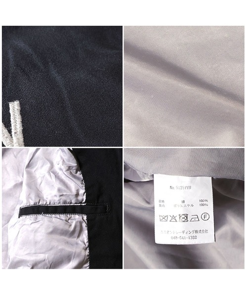 HOUSTON（ヒューストン）の「HOUSTON ヴィンテージ加工ベトジャン(MAP)（ブルゾン・メンズ・ブラック・MEDIUM/X-LARGE/XX-LARGE/LARGE）」の11枚目の写真