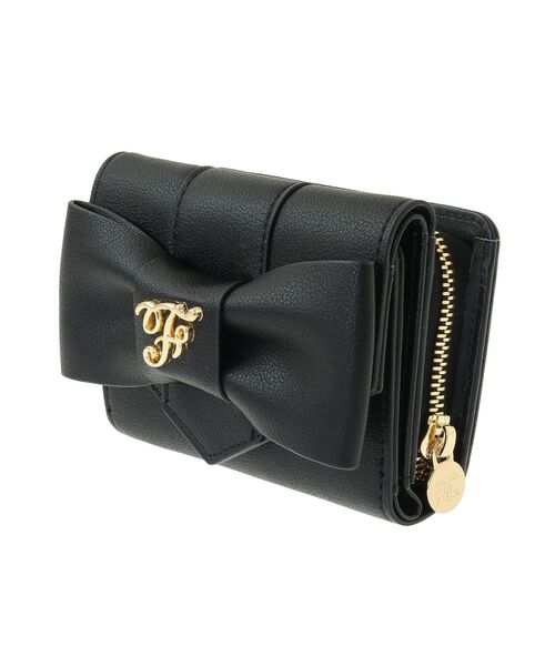 Maison de FLEUR（メゾンドフルール）の「ベルトリボンミニウォレット（財布・レディース・ラベンダー/ピンク/ブラック・FREE）」の5枚目の写真