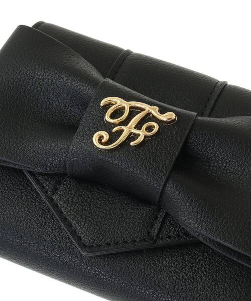 Maison de FLEUR（メゾンドフルール）の「ベルトリボンミニウォレット（財布・レディース・ラベンダー/ピンク/ブラック・FREE）」の8枚目の写真