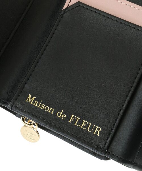 Maison de FLEUR（メゾンドフルール）の「ベルトリボンミニウォレット（財布・レディース・ラベンダー/ピンク/ブラック・FREE）」の9枚目の写真