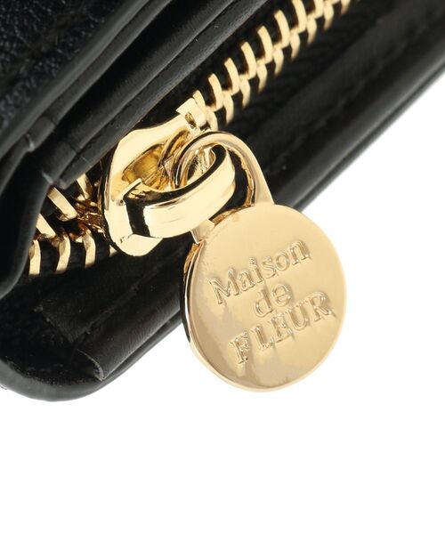 Maison de FLEUR（メゾンドフルール）の「ベルトリボンミニウォレット（財布・レディース・ラベンダー/ピンク/ブラック・FREE）」の10枚目の写真