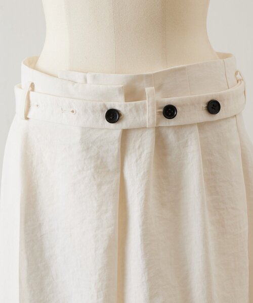 BEARDSLEY（ビアズリー）の「アシメウエストベルトパンツ（その他パンツ・レディース・ダークグレー/アイボリー・FREE）」の8枚目の写真