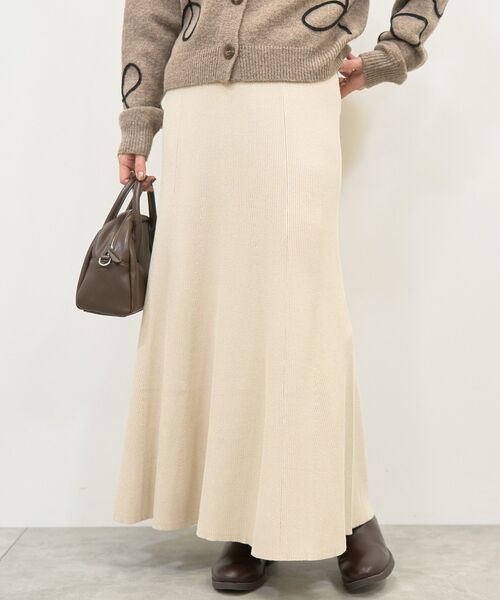 AMERICAN HOLIC（アメリカンホリック）の「リブマーメイドスカート（スカート・レディース・アイボリー/ブラック・L/M）」の19枚目の写真