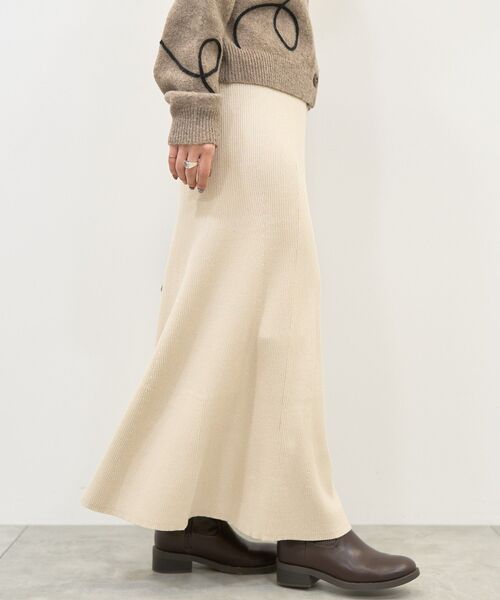 AMERICAN HOLIC（アメリカンホリック）の「リブマーメイドスカート（スカート・レディース・アイボリー/ブラック・L/M）」の17枚目の写真