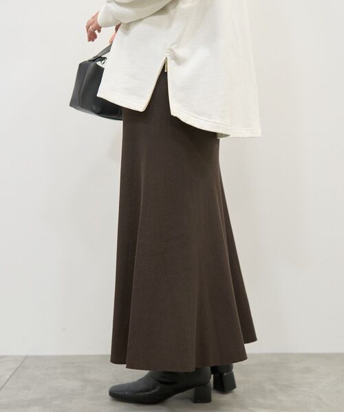 AMERICAN HOLIC（アメリカンホリック）の「リブマーメイドスカート（スカート・レディース・アイボリー/ブラック・L/M）」の12枚目の写真