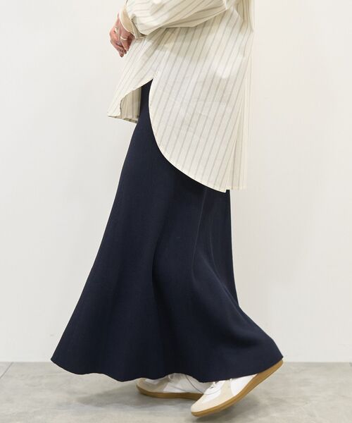 AMERICAN HOLIC（アメリカンホリック）の「リブマーメイドスカート（スカート・レディース・アイボリー/ブラック・L/M）」の5枚目の写真