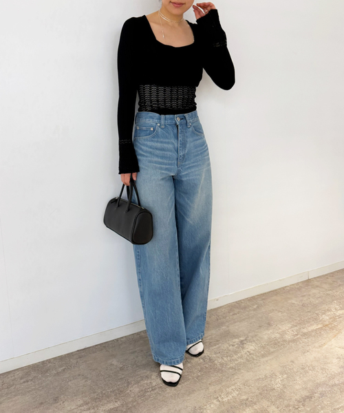 EDIT. FOR LULU(エディットフォールル)の「curve denim(デニムパンツ・レディース・ブルー・36/38)」の11枚目の写真