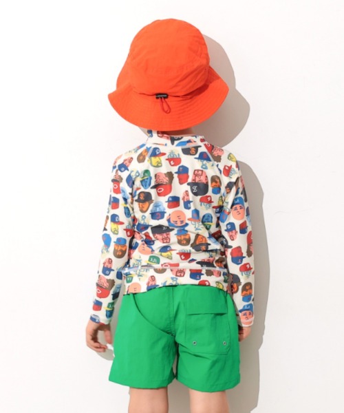 Ocean&Ground（オーシャン&グラウンド）の「BOY'SｿｳｶﾞﾗZIPﾗｯｼｭｶﾞｰﾄﾞ（ラッシュガード・キッズ・グリーン/オフホワイト/ブルー・100/130/120/110/90/140）」の8枚目の写真