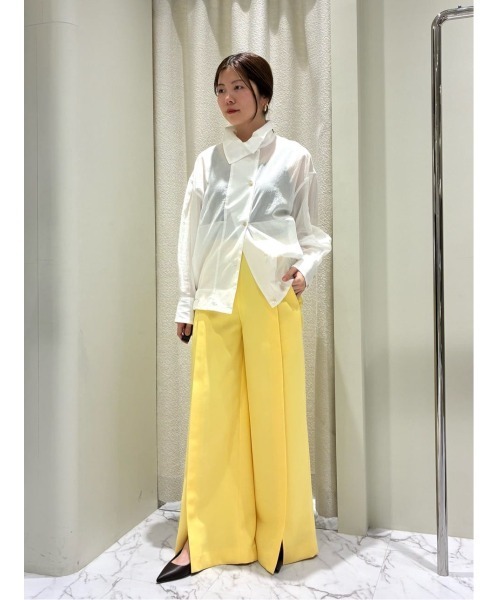 COLUMN(コラム)の「COLUMN / シアーシャツブルゾン(ブルゾン・レディース・イエロー/ホワイト・36/38)」の12枚目の写真