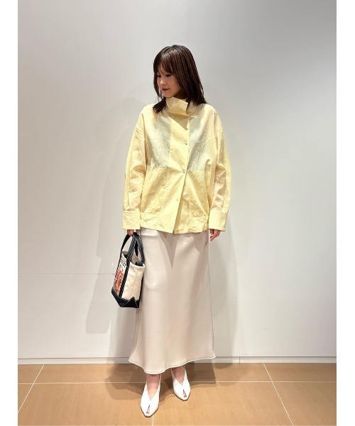 COLUMN(コラム)の「COLUMN / シアーシャツブルゾン(ブルゾン・レディース・イエロー/ホワイト・36/38)」の15枚目の写真