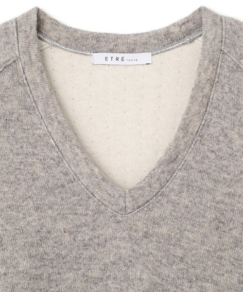 ETRE TOKYO(エトレトウキョウ)の「フラッフィーVネックプルオーバー(Tシャツ/カットソー・レディース・ネイビー/グレー/アイボリー・FREE)」の16枚目の写真