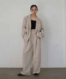 hellam（へラム）の「サマーツイードワイドタックパンツ（スラックス）」