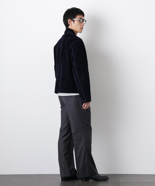 NANO universe（ナノユニバース）の「フロッキーデニム スポーツジャケット（ブルゾン・メンズ・ブラウン/ネイビー・L/M）」の15枚目の写真