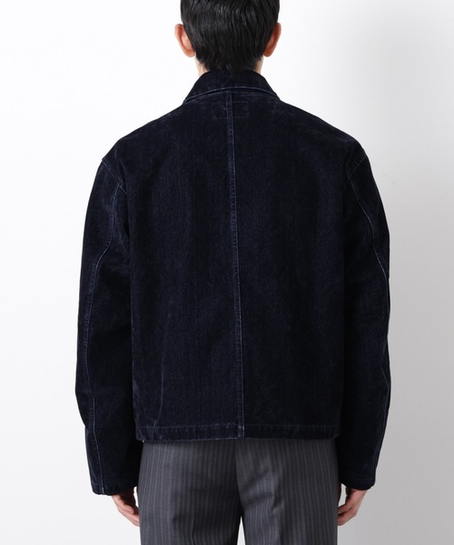 NANO universe（ナノユニバース）の「フロッキーデニム スポーツジャケット（ブルゾン・メンズ・ブラウン/ネイビー・L/M）」の18枚目の写真