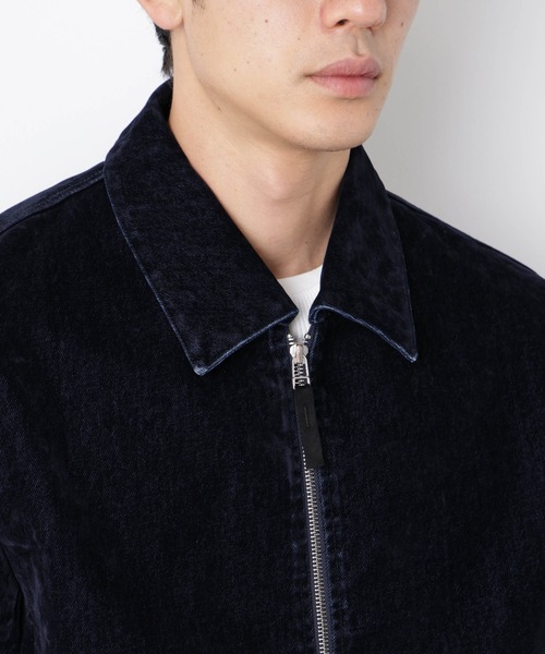 NANO universe（ナノユニバース）の「フロッキーデニム スポーツジャケット（ブルゾン・メンズ・ブラウン/ネイビー・L/M）」の19枚目の写真