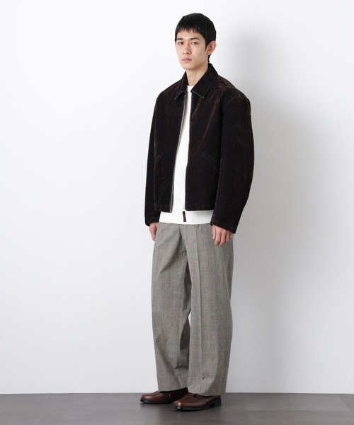 NANO universe（ナノユニバース）の「フロッキーデニム スポーツジャケット（ブルゾン・メンズ・ブラウン/ネイビー・L/M）」の7枚目の写真