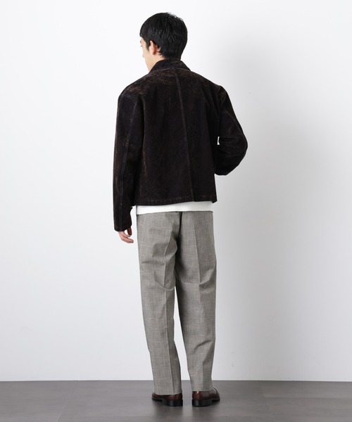 NANO universe（ナノユニバース）の「フロッキーデニム スポーツジャケット（ブルゾン・メンズ・ブラウン/ネイビー・L/M）」の9枚目の写真