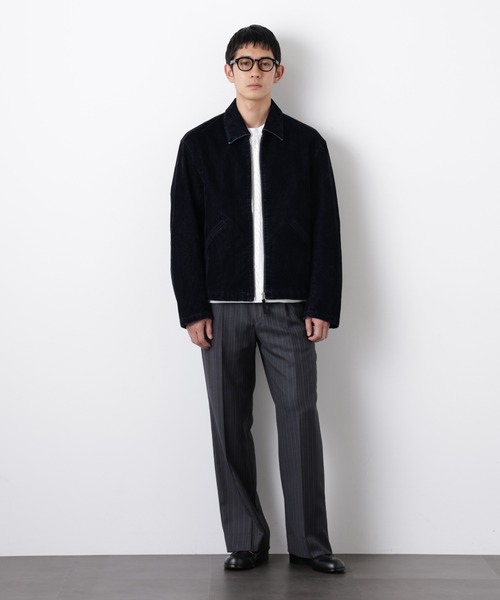 NANO universe（ナノユニバース）の「フロッキーデニム スポーツジャケット（ブルゾン・メンズ・ブラウン/ネイビー・L/M）」の13枚目の写真