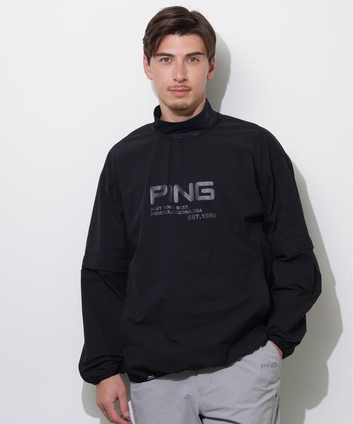 セール】【PING APPAREL】ストレッチリップストップ2WAYブルゾン