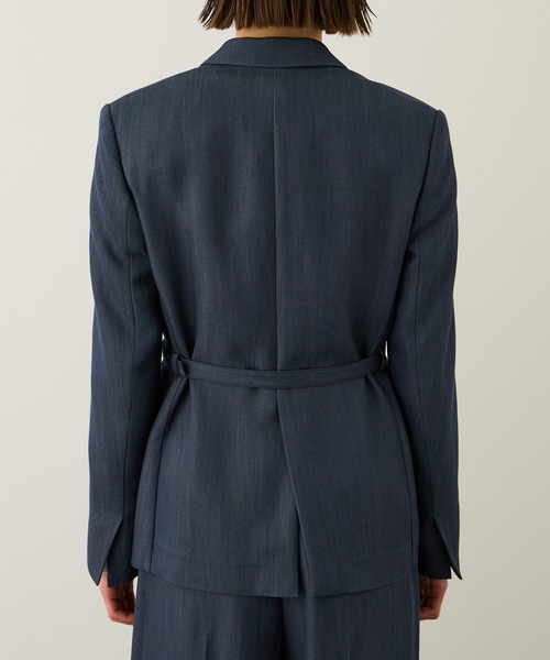 ROPE'(ロペ)の「ウエストシェイプ ベルテッドシングルジャケット/セットアップ対応(テーラードジャケット・レディース・ダークブラウン/ネイビー・38/36)」の22枚目の写真