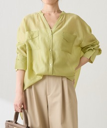 COLLAGE GALLARDAGALANTE（コラージュガリャルダガランテ）の「ヴィンテージライクシアーシャツ WEB限定カラー展開（シャツ/ブラウス）」