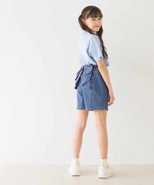 coca(coca)(コカ)の「キッズ デニムバックリボンショートパンツ(デニムパンツ・キッズ・ブルー・150/140/130/120)」の9枚目の写真