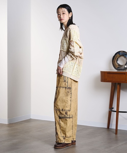 ROSE BUD(ローズバッド)の「(CREOLME)MILITARY WIDE LEG PANTS(その他パンツ・レディース・カーキ/ベージュ・M/S)」の8枚目の写真