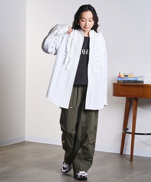 ROSE BUD(ローズバッド)の「(CREOLME)MILITARY WIDE LEG PANTS(その他パンツ・レディース・カーキ/ベージュ・M/S)」の20枚目の写真
