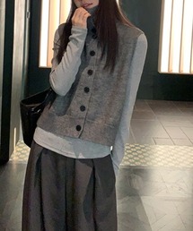 Vipoa（ヴィポア）の「タートルネックツイストセーターベスト（ベスト）」