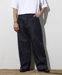 Lee(���[)��Lee × FREAK'S STORE/���[ �ʒ� RIDERS 101 WIDE LEG/���C�_�[�X �����I�[�����W�F�[ ���C�h���b�O �p���c �f�j���p���c(�f�j���p���c)
