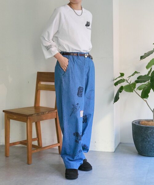 ear PAPILLONNER（イアパピヨネ）の「Kendai×SUM1 STYLE別注ロングTシャツ【SUM1 STYLE】（Tシャツ/カットソー・レディース・ホワイト/ブラック・FREE）」の19枚目の写真