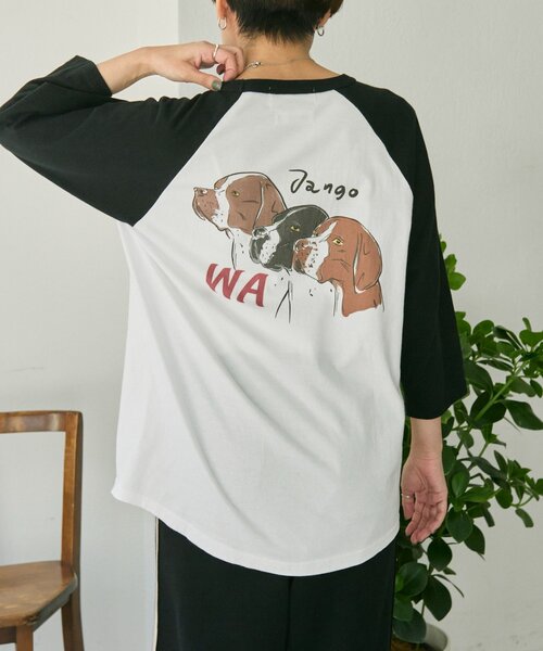 ear PAPILLONNER(イアパピヨネ)の「Kendai×SUM1 STYLE別注ロングTシャツ【SUM1 STYLE】(Tシャツ/カットソー・レディース・ホワイト/ブラック・FREE)」の18枚目の写真