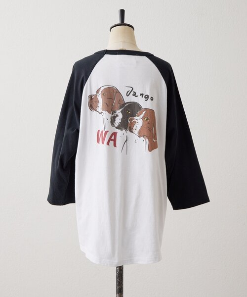 ear PAPILLONNER(イアパピヨネ)の「Kendai×SUM1 STYLE別注ロングTシャツ【SUM1 STYLE】(Tシャツ/カットソー・レディース・ホワイト/ブラック・FREE)」の8枚目の写真