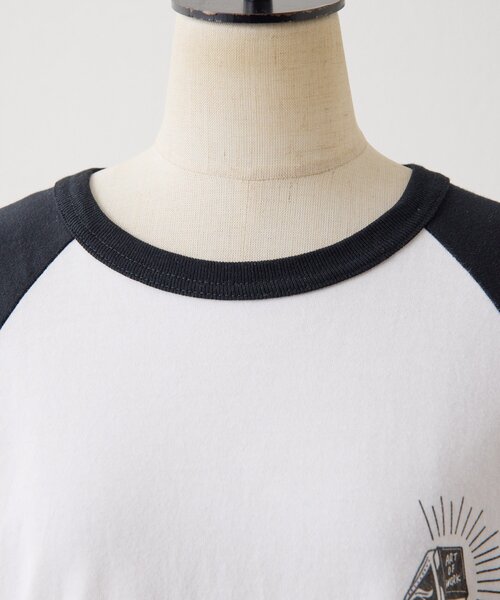 ear PAPILLONNER(イアパピヨネ)の「Kendai×SUM1 STYLE別注ロングTシャツ【SUM1 STYLE】(Tシャツ/カットソー・レディース・ホワイト/ブラック・FREE)」の7枚目の写真