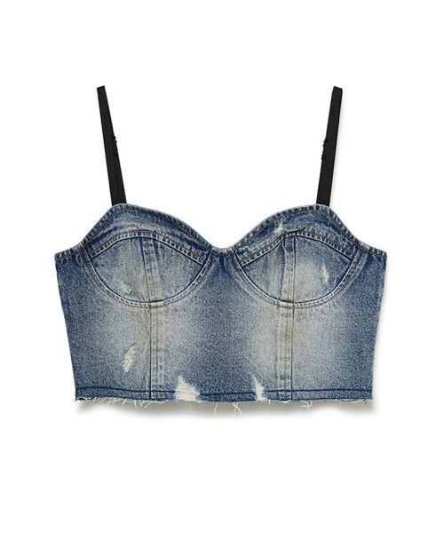 SORIN(ソリン )の「Soiled Denim Bustier/ソイルドデニムビスチェ(その他トップス・レディース・インディゴブルー/ライトピンク・36/38)」の18枚目の写真