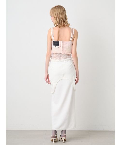 SORIN(ソリン )の「Soiled Denim Bustier/ソイルドデニムビスチェ(その他トップス・レディース・インディゴブルー/ライトピンク・36/38)」の6枚目の写真