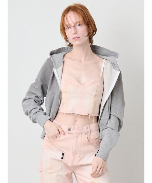 SORIN(ソリン )の「Soiled Denim Bustier/ソイルドデニムビスチェ(その他トップス・レディース・インディゴブルー/ライトピンク・36/38)」の3枚目の写真