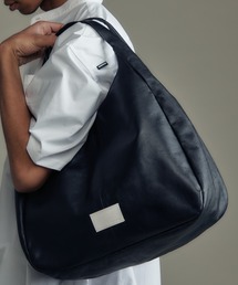 【ADAMPATEK/アダムパテック】water repellent leather one shoulder tote bag/撥水レザーワンショルダートートバッグ