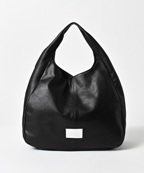 ADAM PATEK（アダムパテック）の「【ADAMPATEK/アダムパテック】water repellent leather one shoulder tote bag/撥水レザーワンショルダートートバッグ（トートバッグ・レディース・ブラック・FREE）」の2枚目の写真