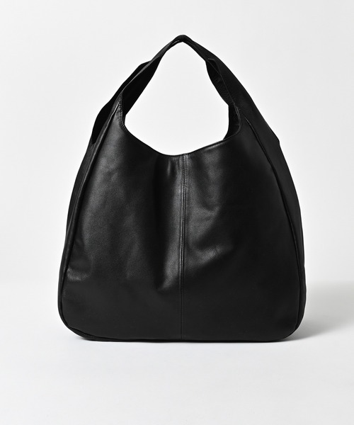 ADAM PATEK（アダムパテック）の「【ADAMPATEK/アダムパテック】water repellent leather one shoulder tote bag/撥水レザーワンショルダートートバッグ（トートバッグ・レディース・ブラック・FREE）」の3枚目の写真