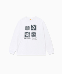 HELLO SUNRISE（ハローサンライズ）の「Sun Stamp L/S Tee_White（Tシャツ/カットソー）」
