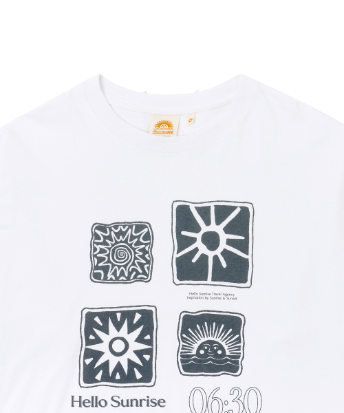 HELLO SUNRISE（ハローサンライズ）の「Sun Stamp L/S Tee_White（Tシャツ/カットソー・レディース・その他・LARGE/MEDIUM/SMALL）」の2枚目の写真