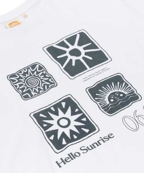 HELLO SUNRISE（ハローサンライズ）の「Sun Stamp L/S Tee_White（Tシャツ/カットソー・レディース・その他・LARGE/MEDIUM/SMALL）」の3枚目の写真
