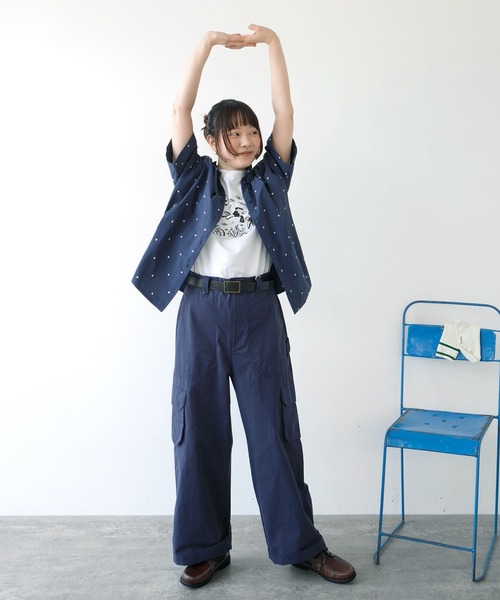 PAR ICI(パーリッシィ)の「高密度ツイル ワークパンツ(その他パンツ・レディース・ネイビー/カーキ・FREE)」の2枚目の写真