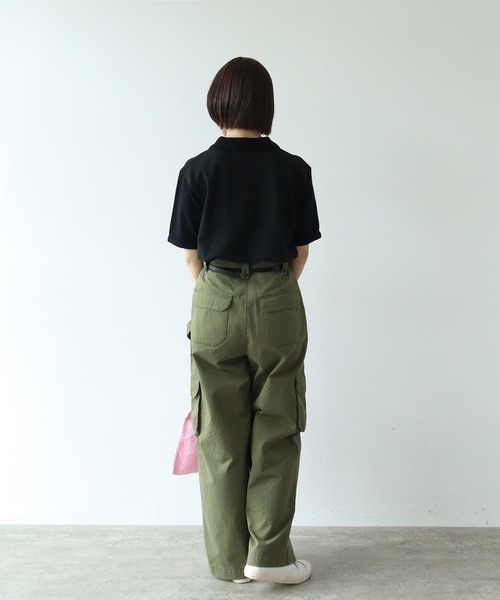 PAR ICI(パーリッシィ)の「高密度ツイル ワークパンツ(その他パンツ・レディース・ネイビー/カーキ・FREE)」の15枚目の写真