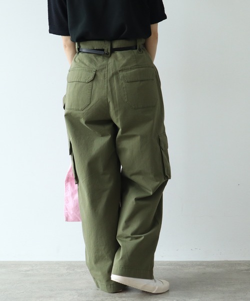 PAR ICI(パーリッシィ)の「高密度ツイル ワークパンツ(その他パンツ・レディース・ネイビー/カーキ・FREE)」の20枚目の写真