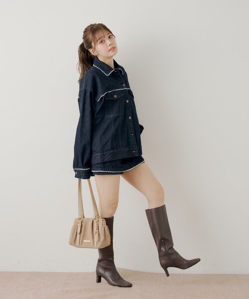 Chico(チコ)の「ルーズデニムジャケット(デニムジャケット・レディース・ネイビー/ブルー系その他6/ブルー系その他3/ブルー系その他・FREE)」の20枚目の写真