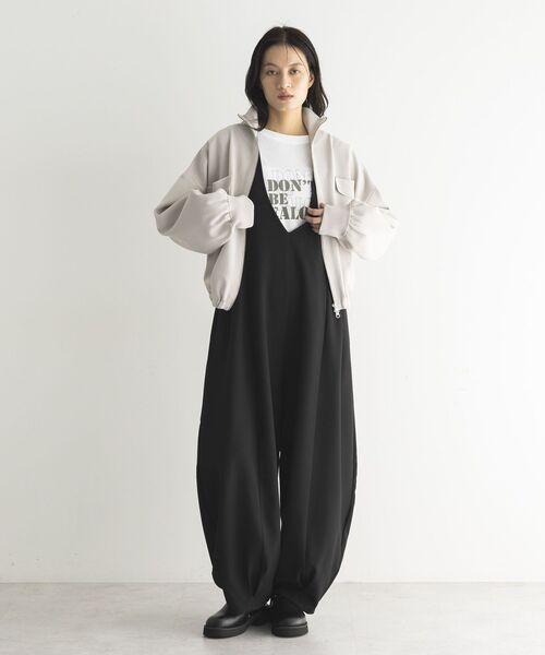 GARAGE OF GOOD CLOTHING（ガレージオブグッドクロージング）の「総針ニットWzipブルゾン2（ブルゾン・レディース・ライトベージュ/ライトグレー/カーキ・FREE）」の13枚目の写真